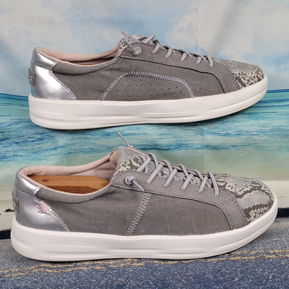 Hey Dude Karina Silver Python Womens 9 - image 2